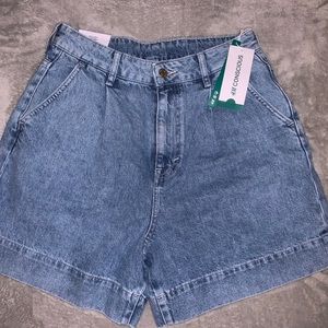H&M High Waist Denim Shorts